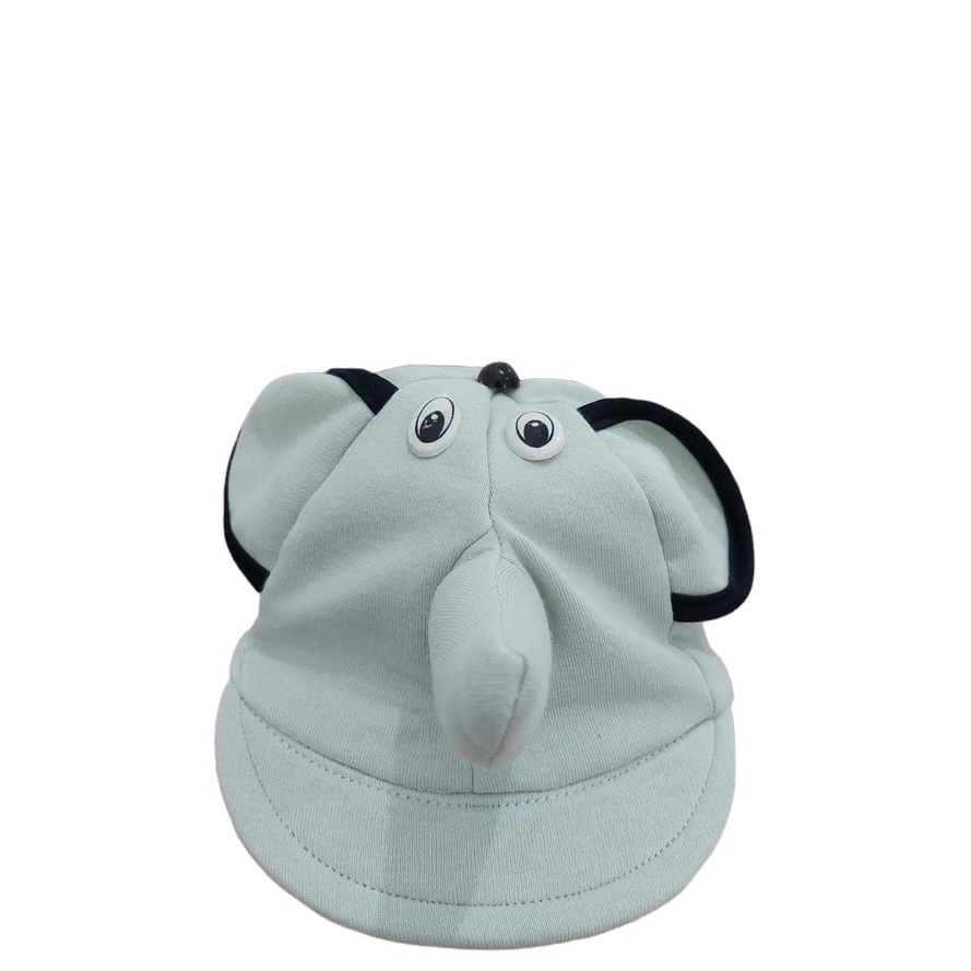 Topi Anak Gajah Usia 1-3 Tahun Laki Perempuan Bahan Kaos Fleece