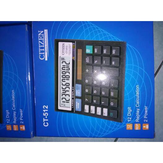 

Hargamiring Kalkulator Citizen CT-512 12 Digit, Reply dan 2 Power Mantul