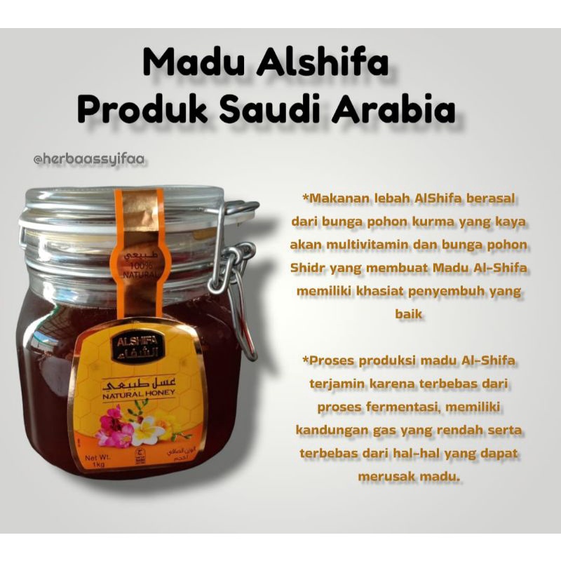 

Madu alshifa Asli 1kg l import arab saudi
