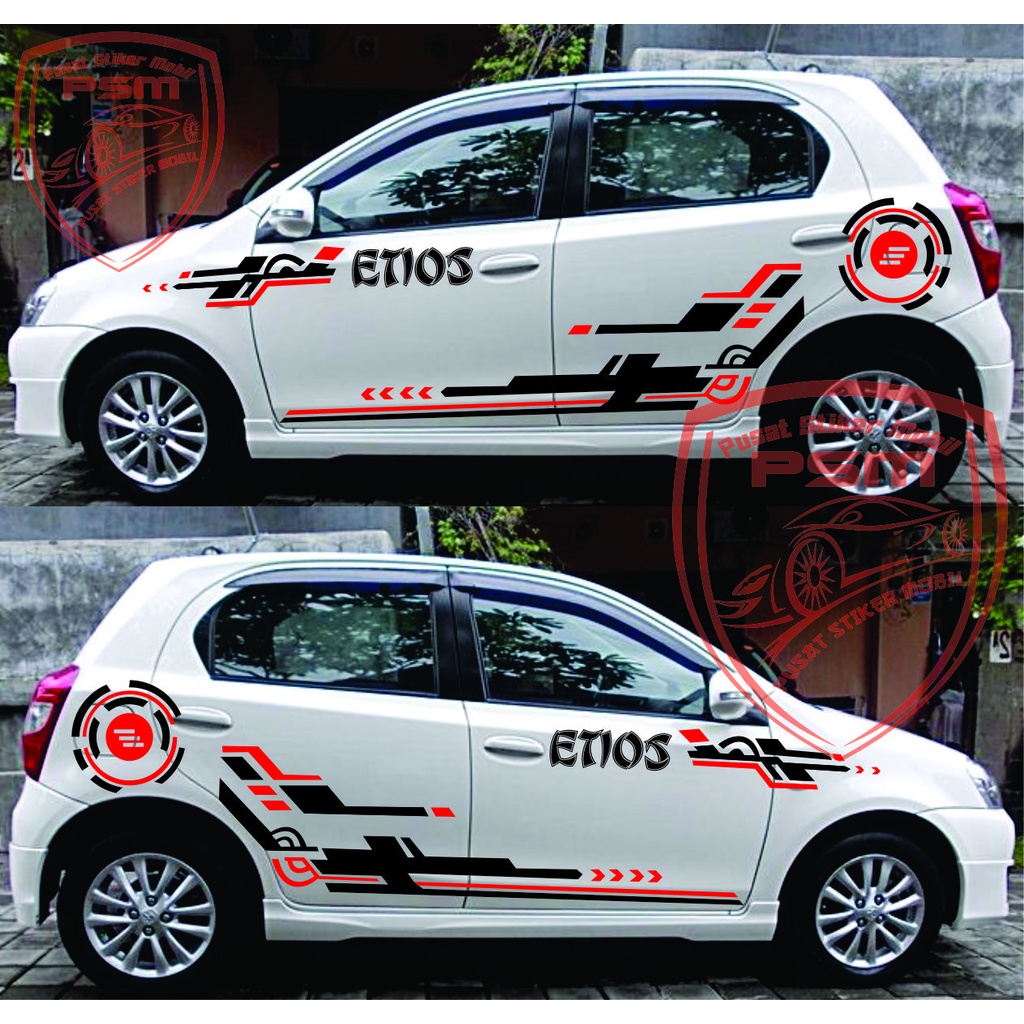 NEW STIKER AGYA STICKER MOBIL TOYOTA AGYA ETIOS VALCO SPORT SIDE BODY