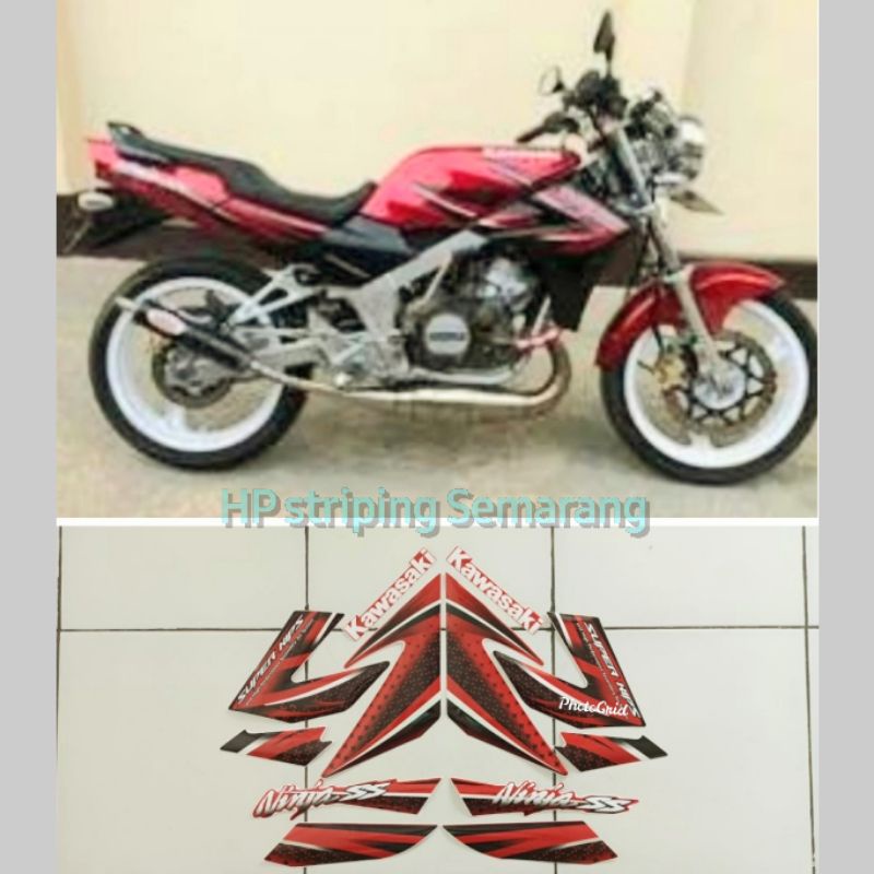 Striping Ninja SS th 2012 merah