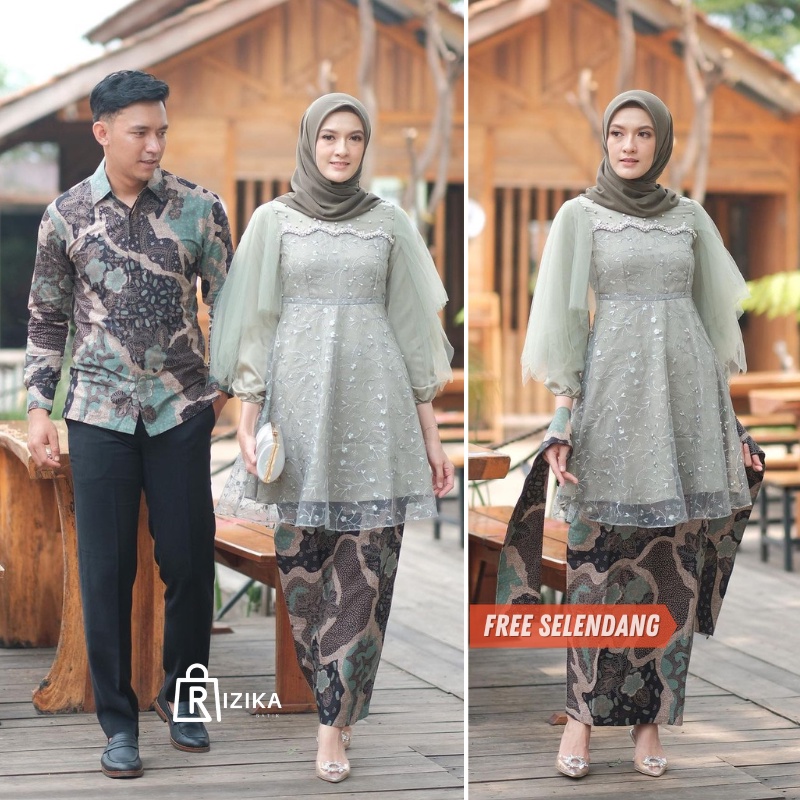 Kebaya Couple Modern Kebaya Wisuda Lamaran Baju Tunangan Batik Brukat Terbaru Baju Couple Pasangan Kondangan Terbaru 2022