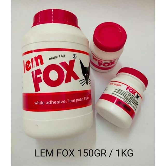 

Lem/ Lem Kayu/ Lem Putih/ Lem Fox 150gr 500gr 1kg