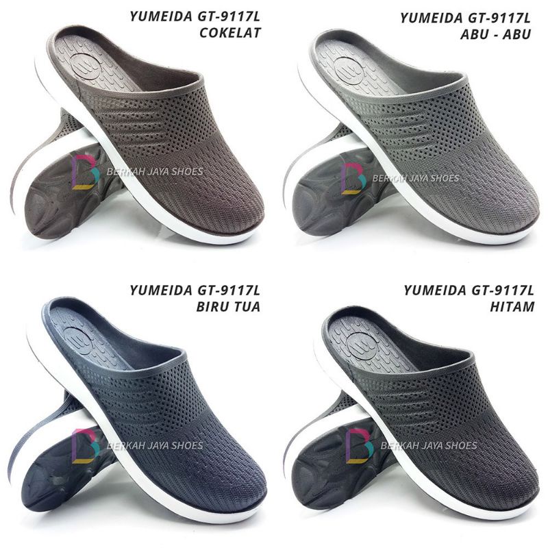 Sandal Slop Pria YUMEIDA / Sepatu Sandal Karet Pria / Dandal Cowok Tertutup