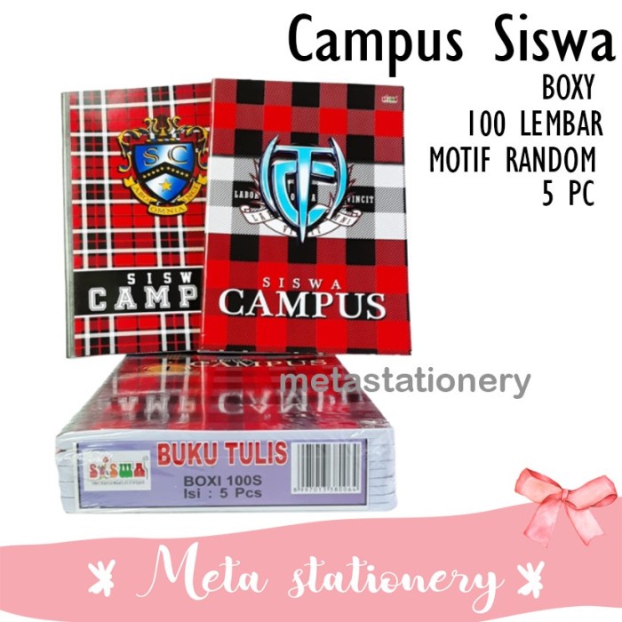 

Mudah Buku Tulis Siswa Campus / Boxy 100 Lembar (1Pack) Bagus