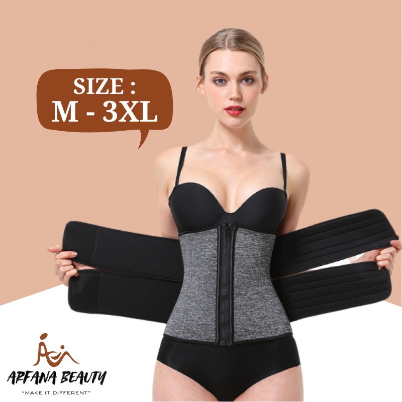 Korset Pembakar Lemak Body Shaper Perempuan Korset Perut kendur Cewek Sexy Korslet Double Strap Perempuan Original Termurah Berkualitas