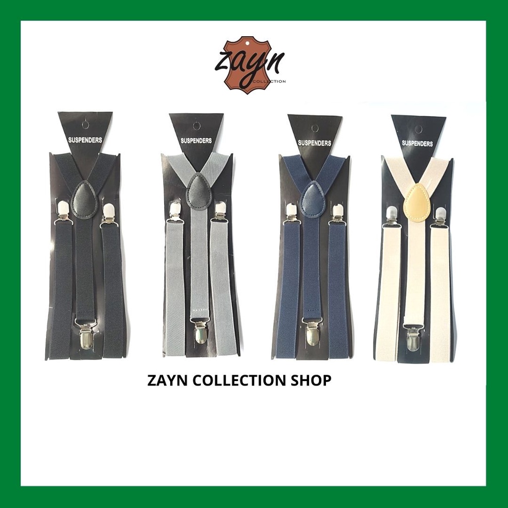 Suspender Pria Dewasa Bretel Tali Kodok Import Gesper Model Jojon Karet Elastis Sabuk Suspenders Fit To XXL