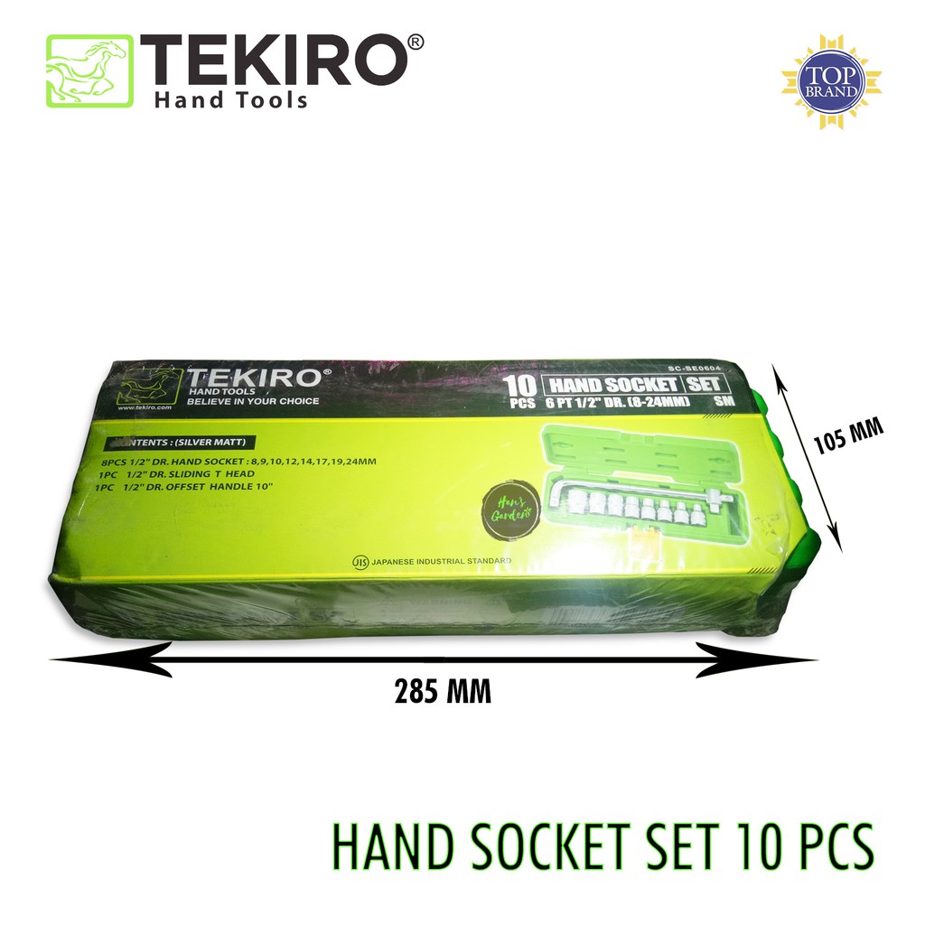 Kunci hand shock set kunci L hand sock set 10 pcs TEKIRO 6 PT
