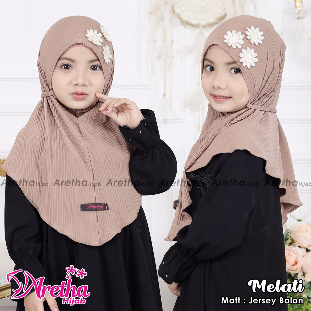 HIJAB ANAK PLISKET / PRISKET MELATI ORI ARETHA