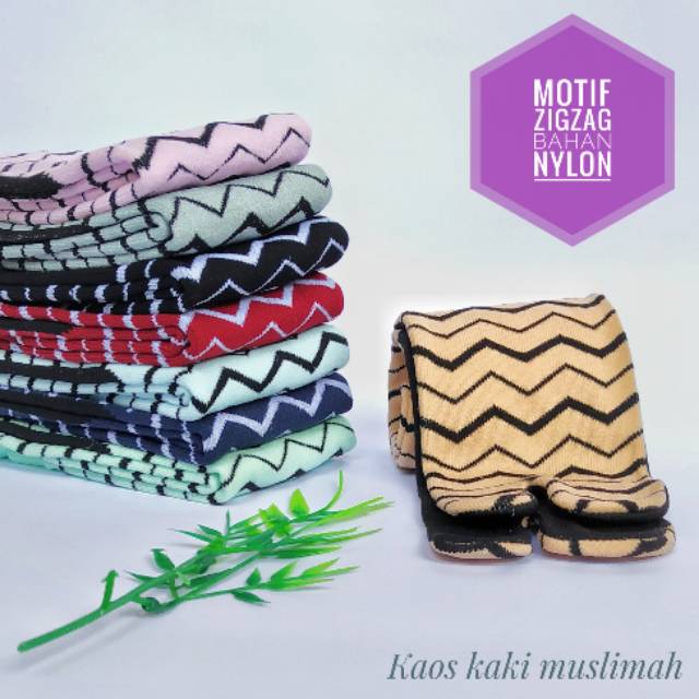 KAOS KAKI JEMPOL MOTIF ZIGZAG