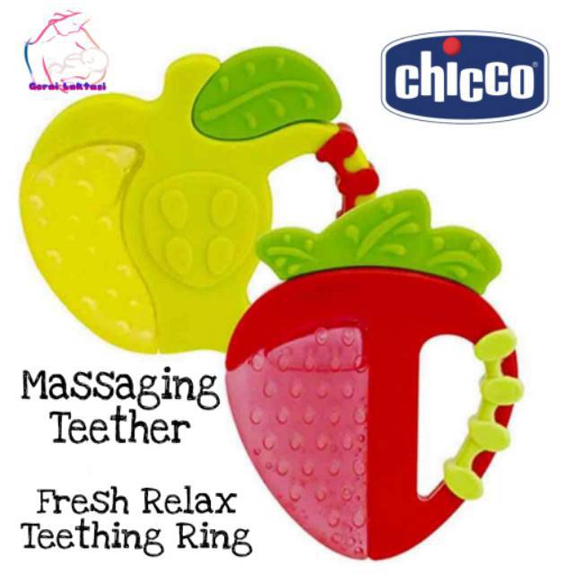 Chicco Massaging Teether -  Chicco APPLE Fresh Relax Teething Ring