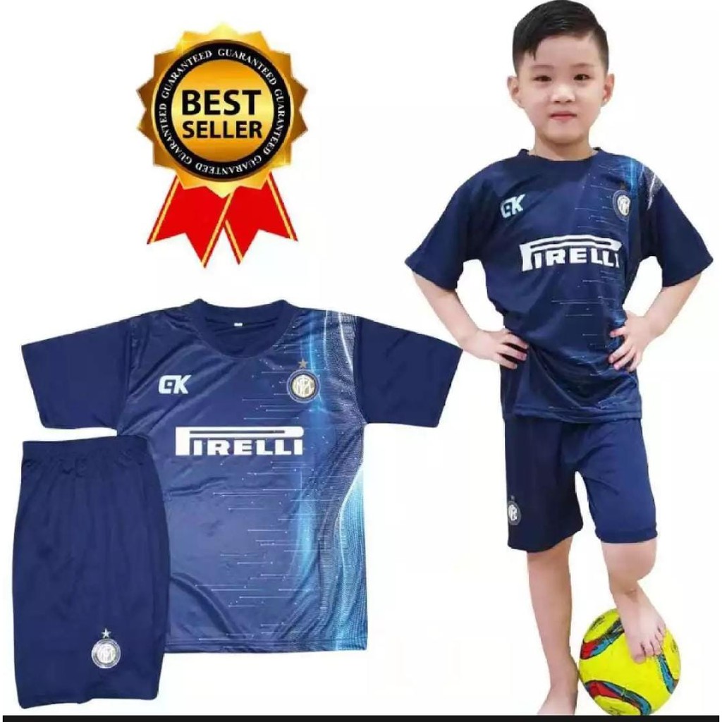 SETELAN KAOS BOLA ANAK/SETELAN JERSEY/SETELAN BAJU BOLA ANAK/ SML/INTER