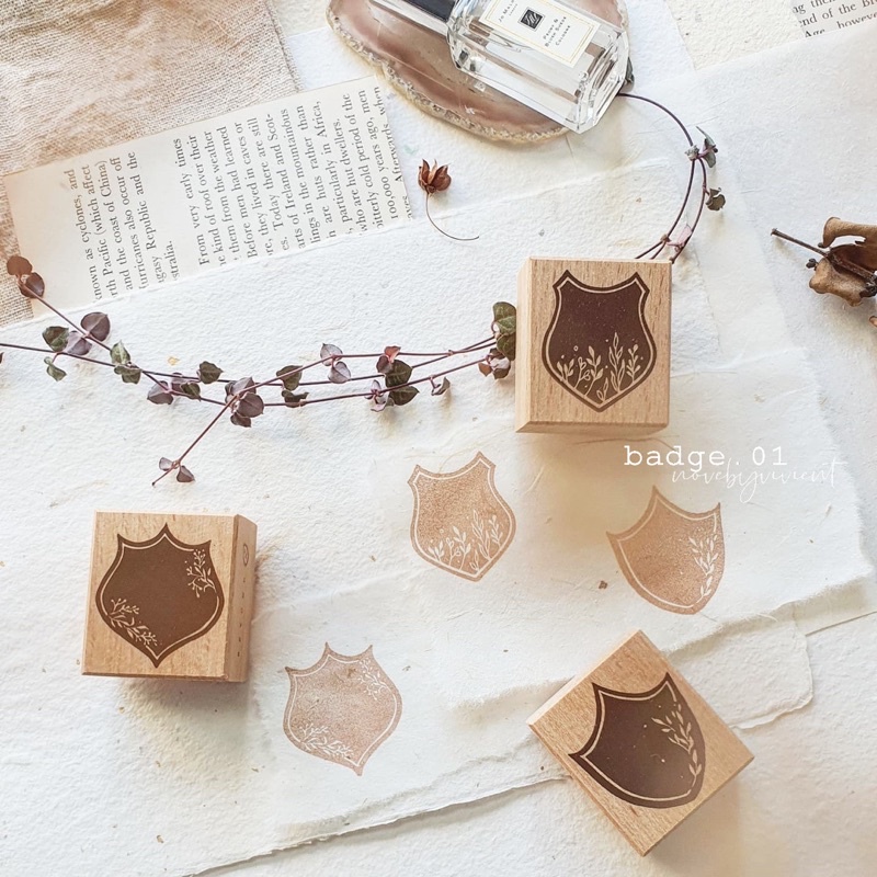

Nove “ Beyond “ Badge Rubber Stamp
