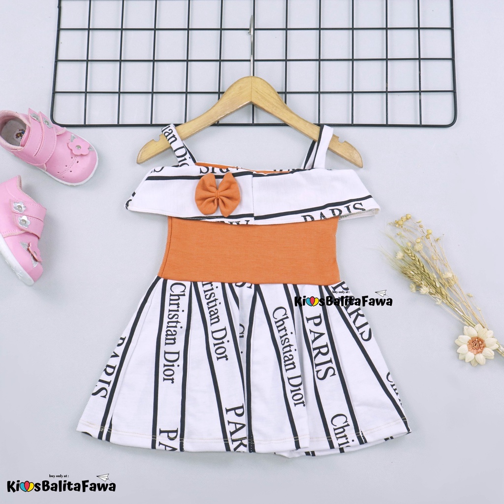 Dress Alinka uk Bayi 3-12 Bulan / Dres Sabrina Baby 6-12 Bulan Dres Pesta Baby Perempuan Gaun Babycinnamon