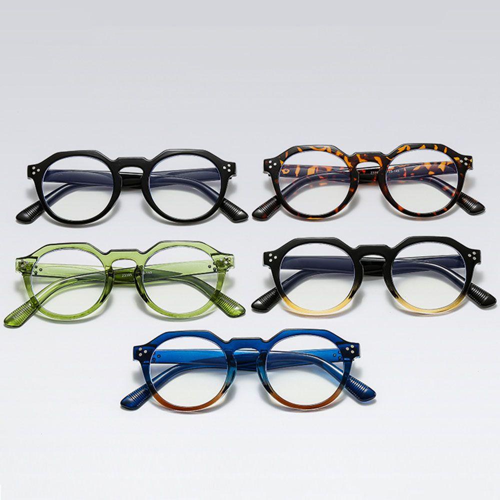 REBUY Rebuy Kacamata Anti Blue Light Korean Jelly Color Fashion Vintage Frame Bulat Eyewear