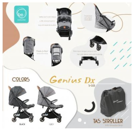 Stroller Bayi Baby Elle Genius S-352 GENIUS DX 355 Kereta Bayi BabyElle Genius