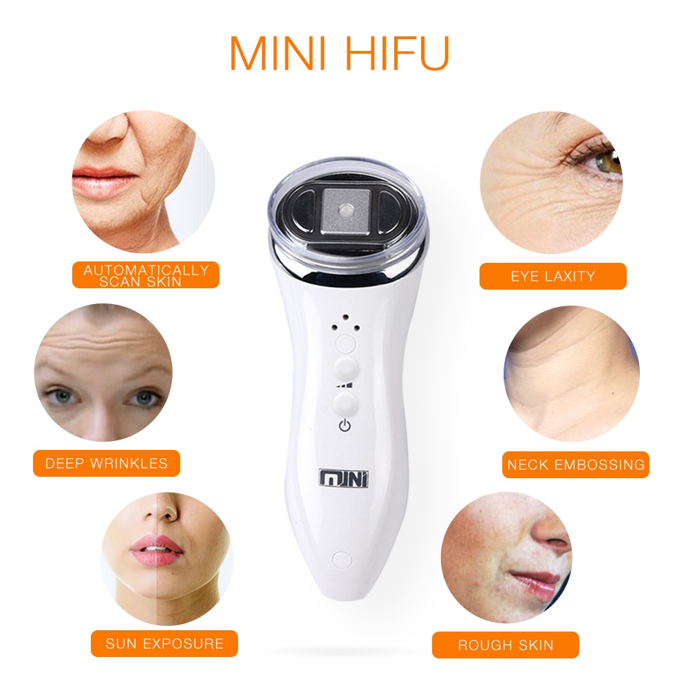 Mini rf hifu alat ultrasound radio frequency rf 2in1 detox anti aging kerut kantung mata Mko