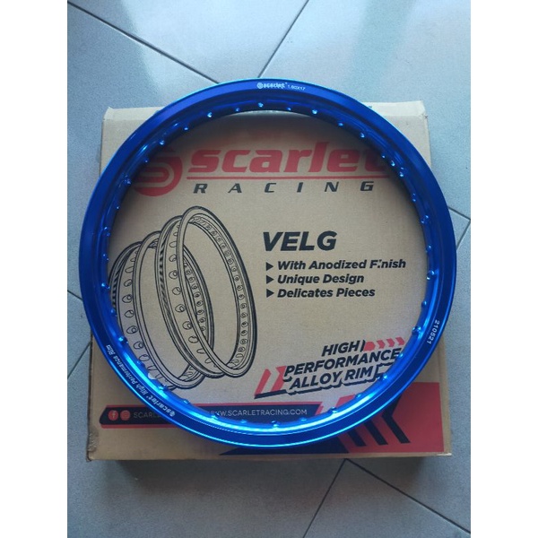 SCARLET RIM VELG WR KOTAK 160 RING 17 GOLD BLACK SILVER BLUE PURPLE TITAN ORANGE RED GREEN