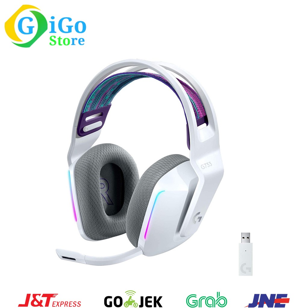 Headset Logitech G733 Lightspeed RGB Wireless With Mic For Laptop PC