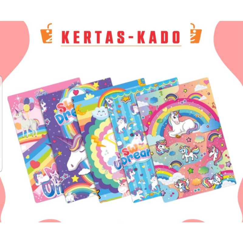 Kertas kado dan greeting card, untuk bungkus barang yg dibeli