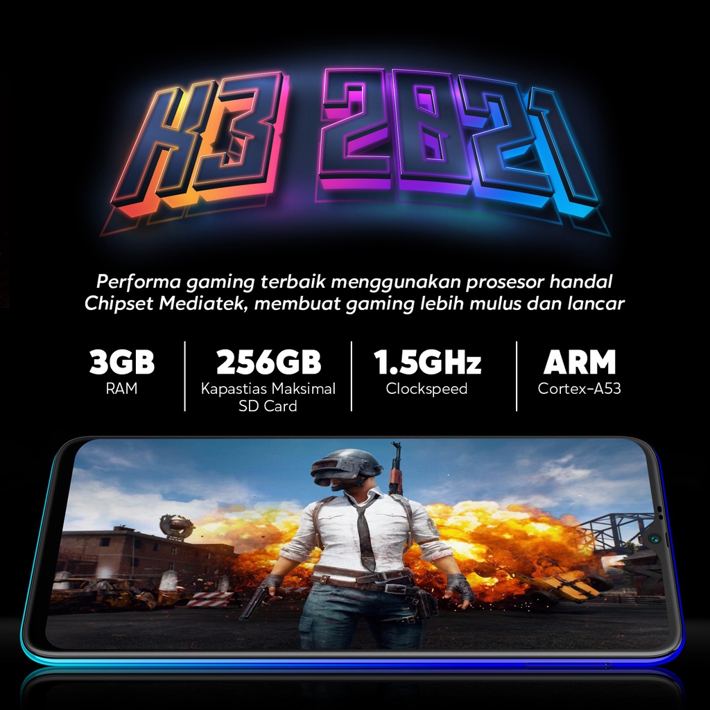 HOTWAV Pearl K3 2021 3GB/32GB Dual SIM Card / Smartphone FHD 6.53