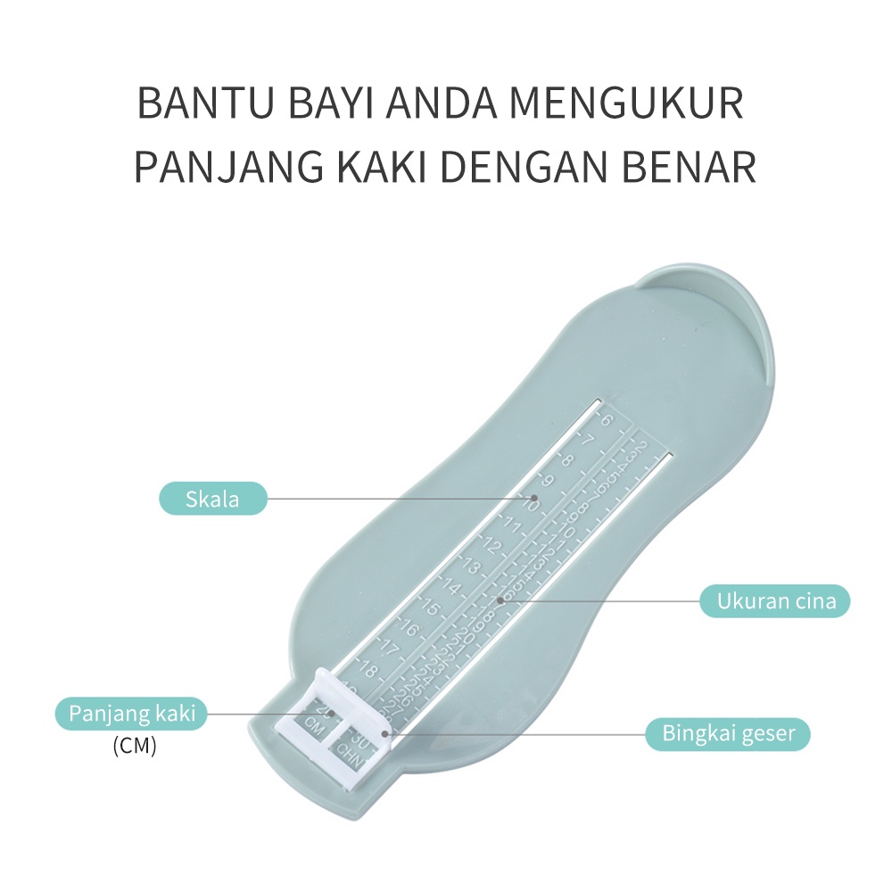 Alat ukur Kaki Bayi pengukur kaki anak bayi baby foot measurement tool