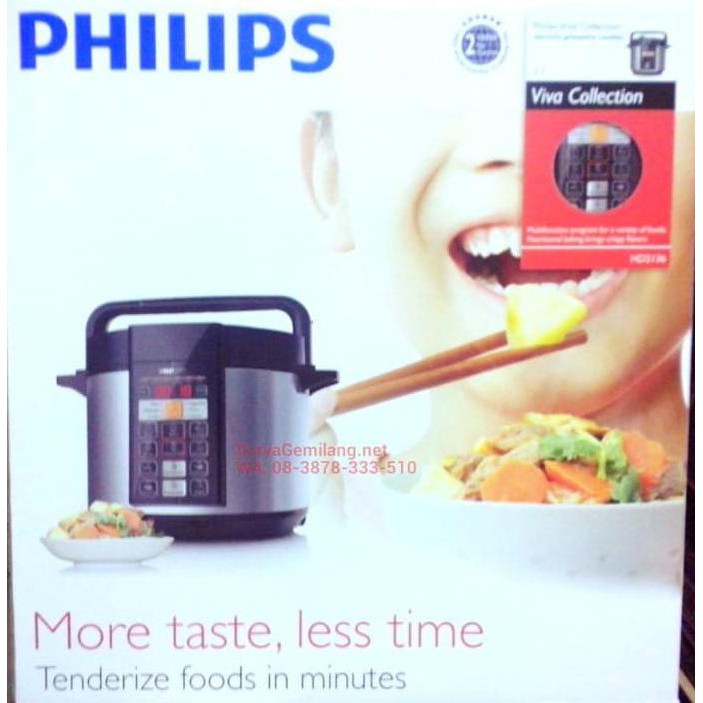 Presto Philips Pressure Cooker HD2136 Listrik Asli,Baru, Garansi Resmi