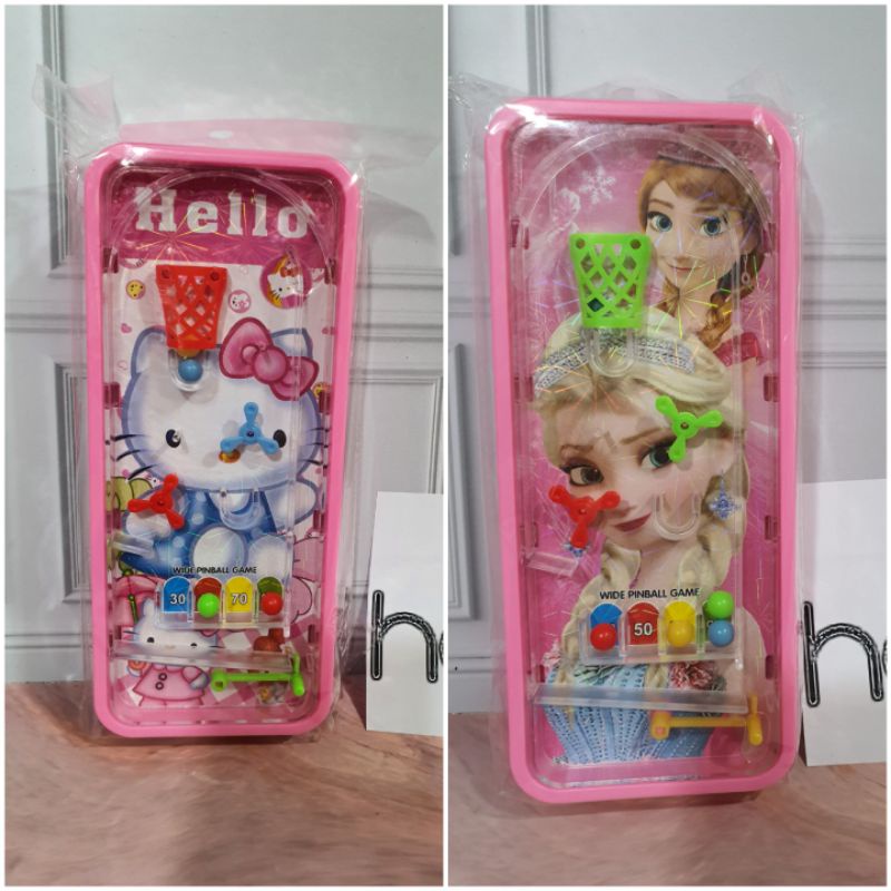kotak pensil ada GAME PINBALL + DUDUKAN BUKU untuk MEMBACA/PENSIL CASE PLASTIK-CEWE pinball BIASA