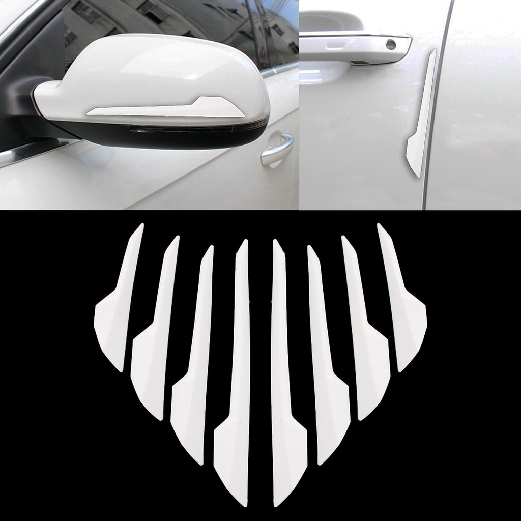 Car Carbon Body, Door,Bumper,Spion Guard 8 Pcs/Set | Pelindung Lecet Mobil