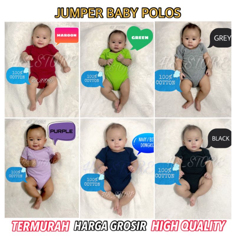 DIJAMIN TERMURAH !! JUMPER POLOS BABY / BAYI / JUMPSUIT BABY / DIJAMIN TERMURAH !!