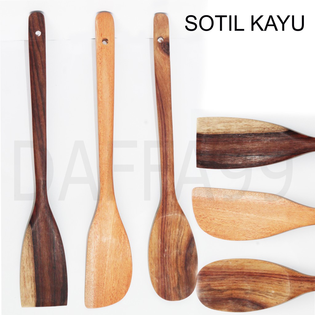 SUTIL KAYU / SENDOK KAYU / SPATULA KAYU / SODET KAYU / SOLET KAYU / alat masak kayu