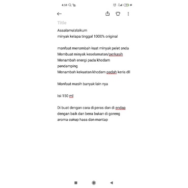 

minyak kelapa tunggal