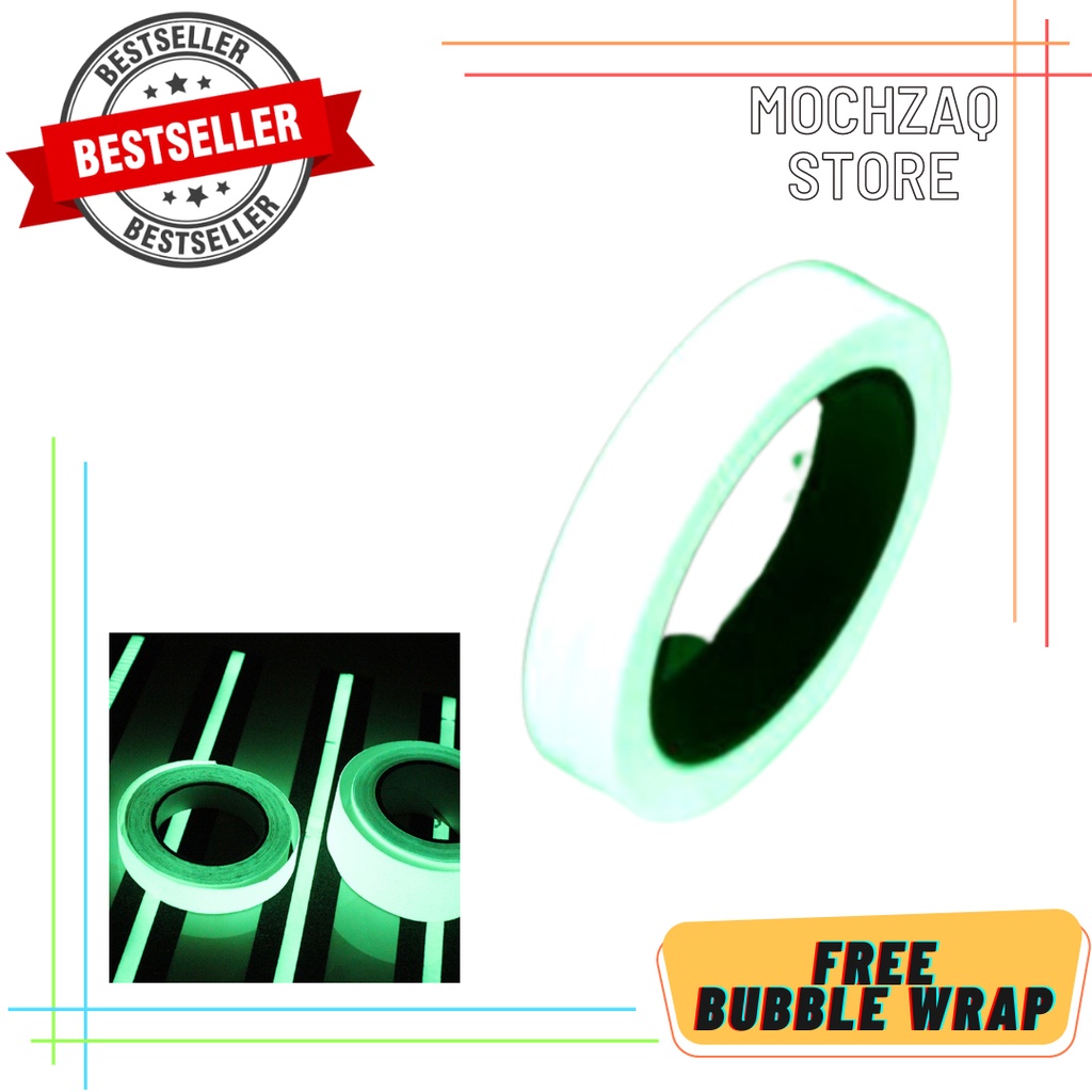 

Lakban Glow In The Dark Luminous Adhesive Tape 1.5 cm x 10 m - A0015 - Multi-Color