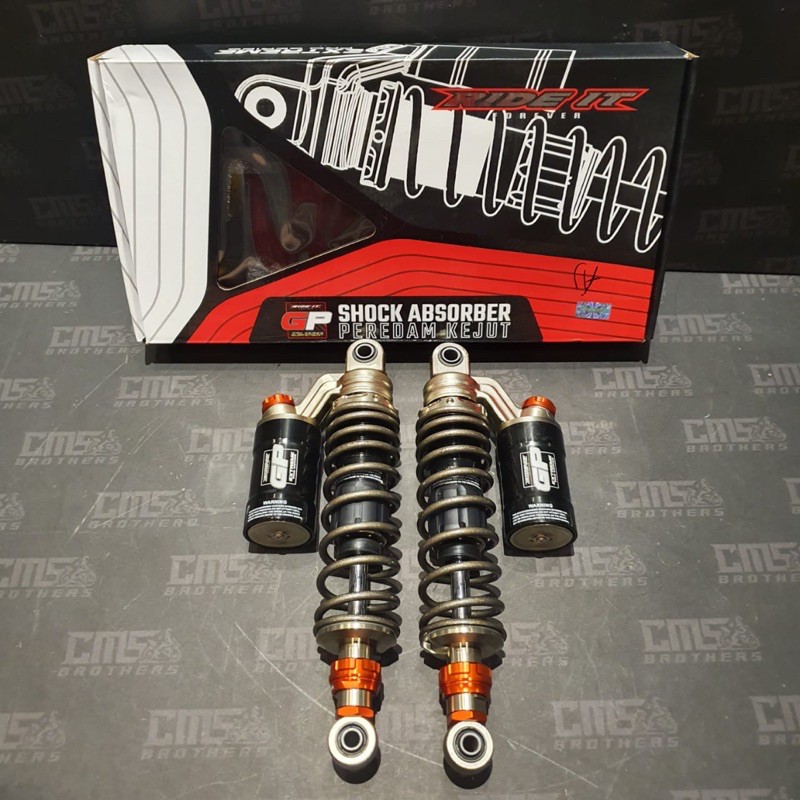 Shockbreaker Shock Tabung Atas Ride It 320 GP Extreme Double Click Grey