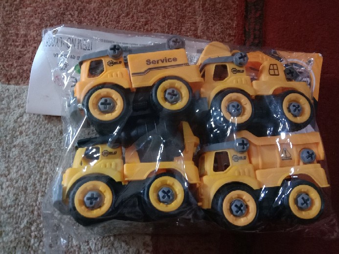 Mainan Diy Truk Konstruksi Pemadam Kebakaran Truk Pertanian Dan Kebersihan Bisa Dirakit Sendiri