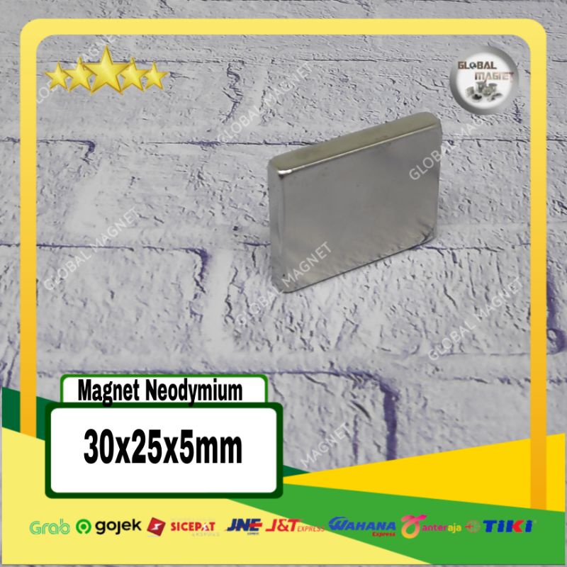 Magnet Neodymium/Magnet Persegi 30x25x5mm