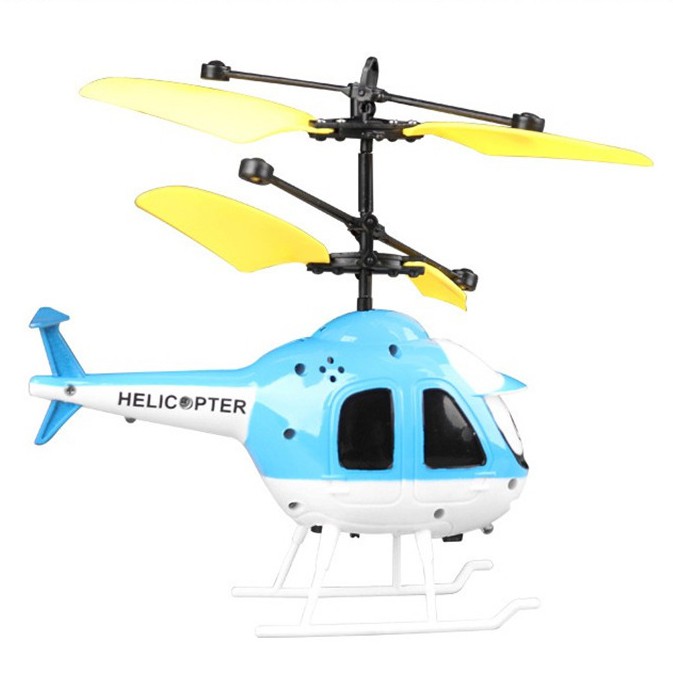 Mainan Helikopter Anak - Anak OMTHIQBL dengan Kontrol Sensor - Blue