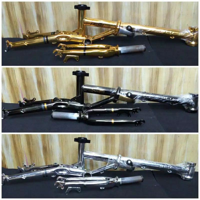 FRAME SEPEDA LIPAT SMITH 16 PLUS CHROMOLY INCLUDE HUB FREEHUB