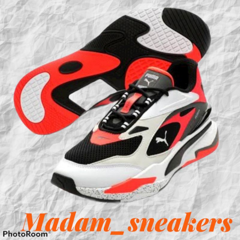 Sepatu Puma RS fast white Black Red