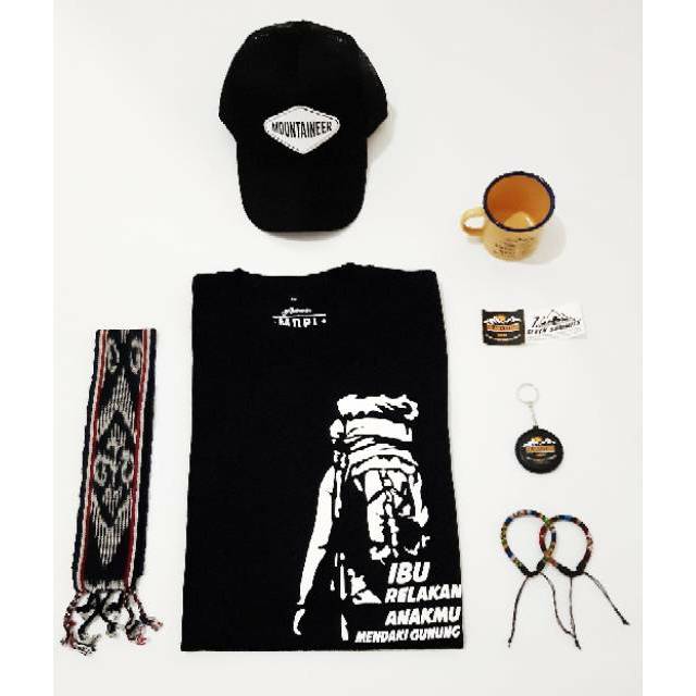 Kaos PENDAKI IBU RELAKAN ANAK MU MENDAKI GUNUNG  Baju Distro Outdoor Hiking Mountain Tshirt Gunung