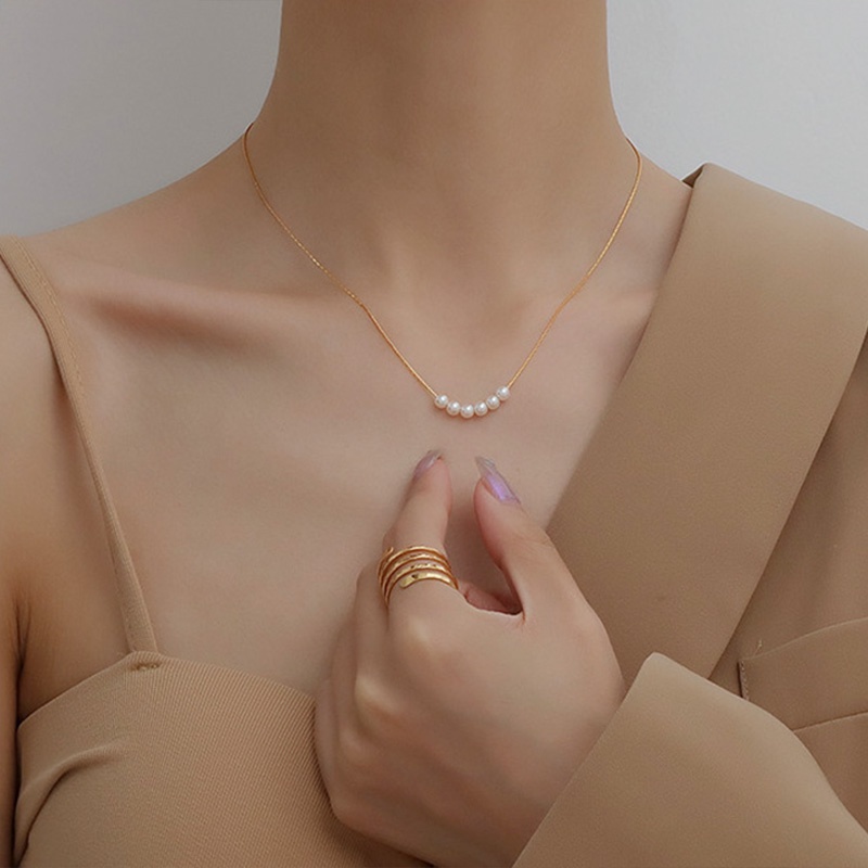 Kalung Mutiara Imitasi Gaya Korea Untuk Wanita