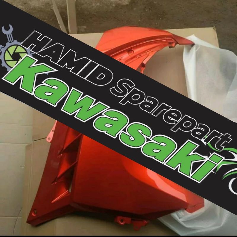 FAIRING KANAN NINJA 250 FI LAMA OLD ORANGE ORIGINAL 100 persen ori