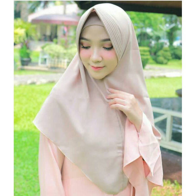 HIJAB JILBAB KHIMAR KERUDUNG INSTAN SIMPLE SIMPEL PET WOLFIS