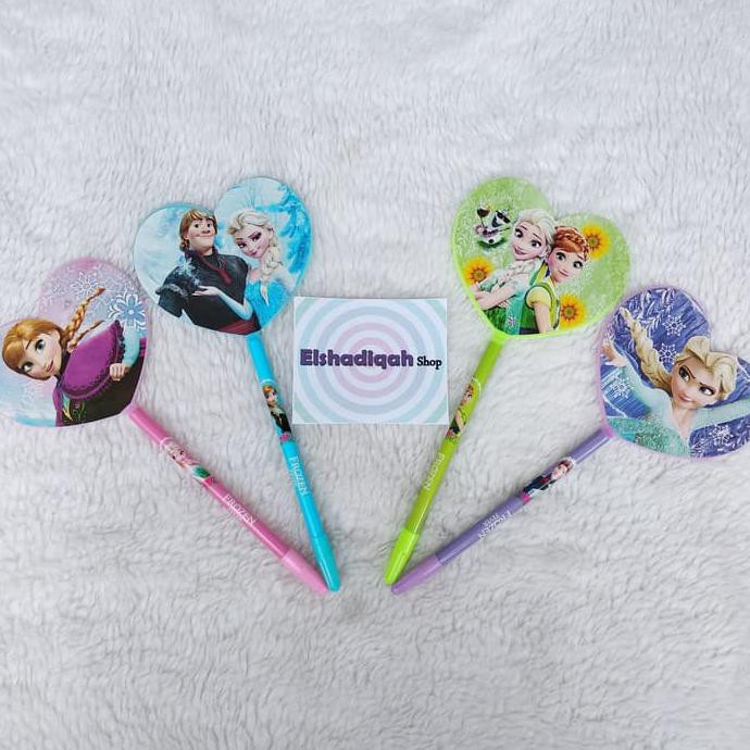 

Flash Sale Pulpen Unik Kipas Love Frozen - Pulpen Gel Karakter Karet Lucu Kualitas Premium
