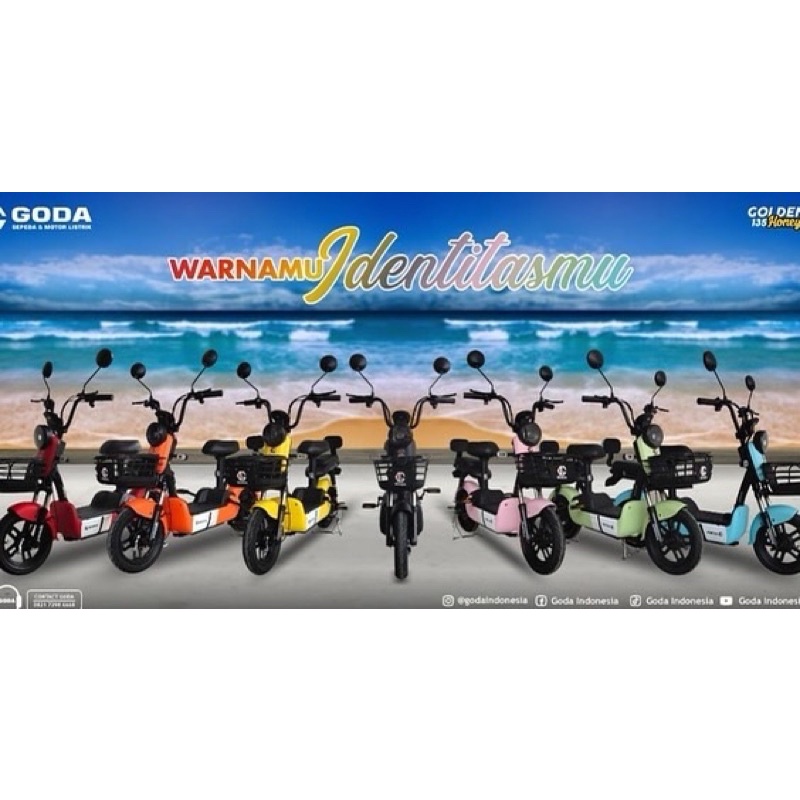 Sepeda Listrik Goda GD-135 Honey Garansi Resmi