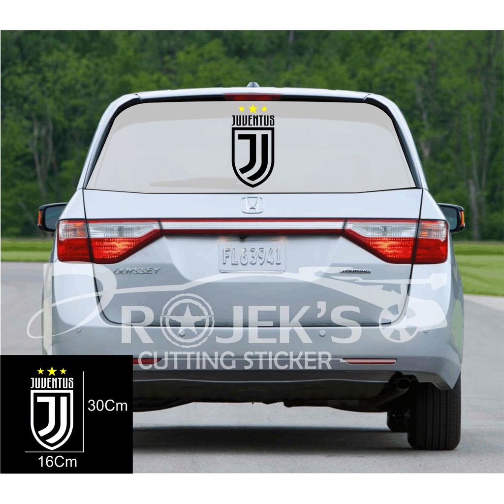 Cutting Sticker Mobil Stiker Logo Juventus Shopee Indonesia