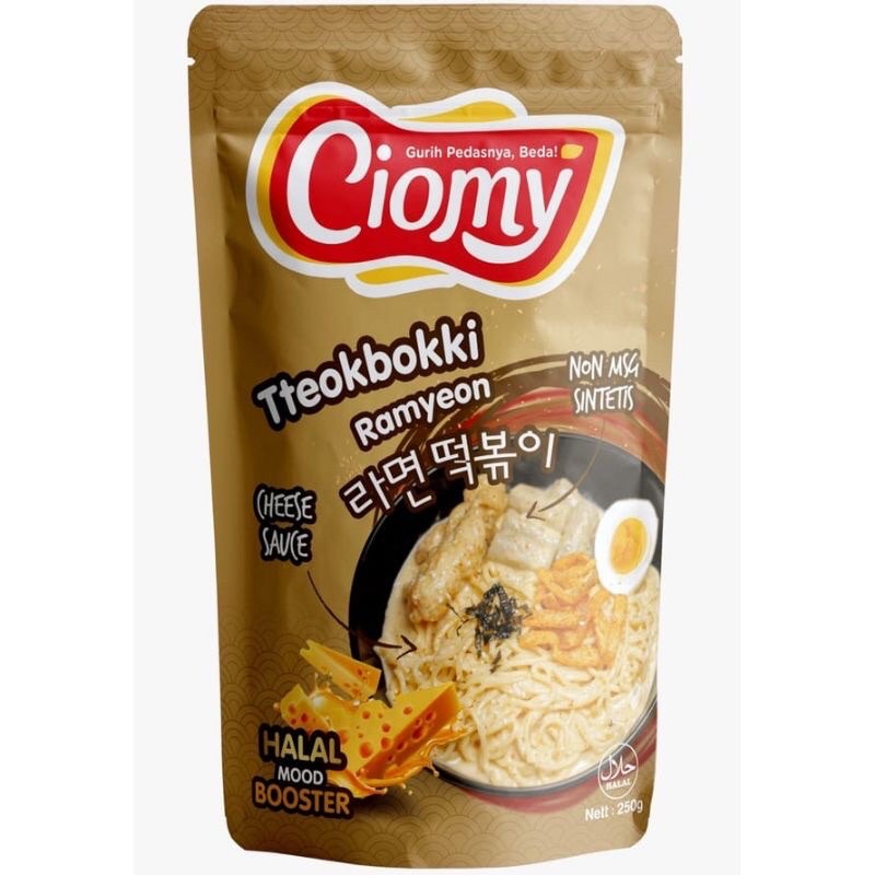 

CIOMY RAMEN Tteokbokki DENGAN BUMBU KEJU TANPA MSG DAN HALAL
