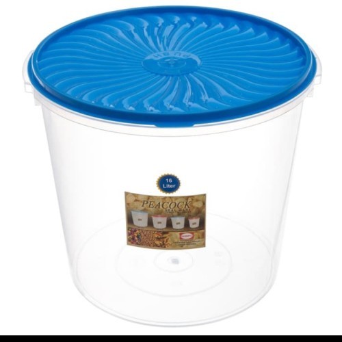 Toples Kerupuk Plastik 16 liter /Food Sealware/Toples Plastik