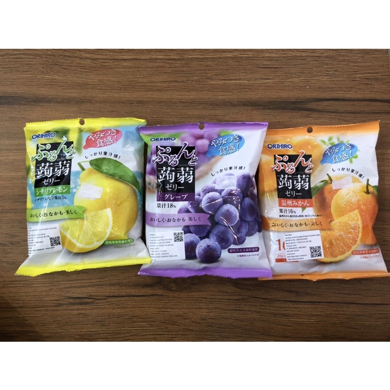 

orihiro jelly lemon / anggur / jeruk isi 6 pcs