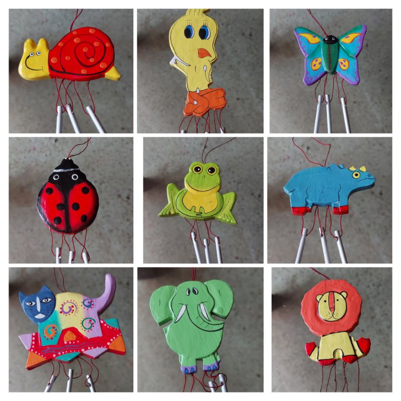 Lonceng Angin / Wind Chime Karakter ( Harga per pcs )